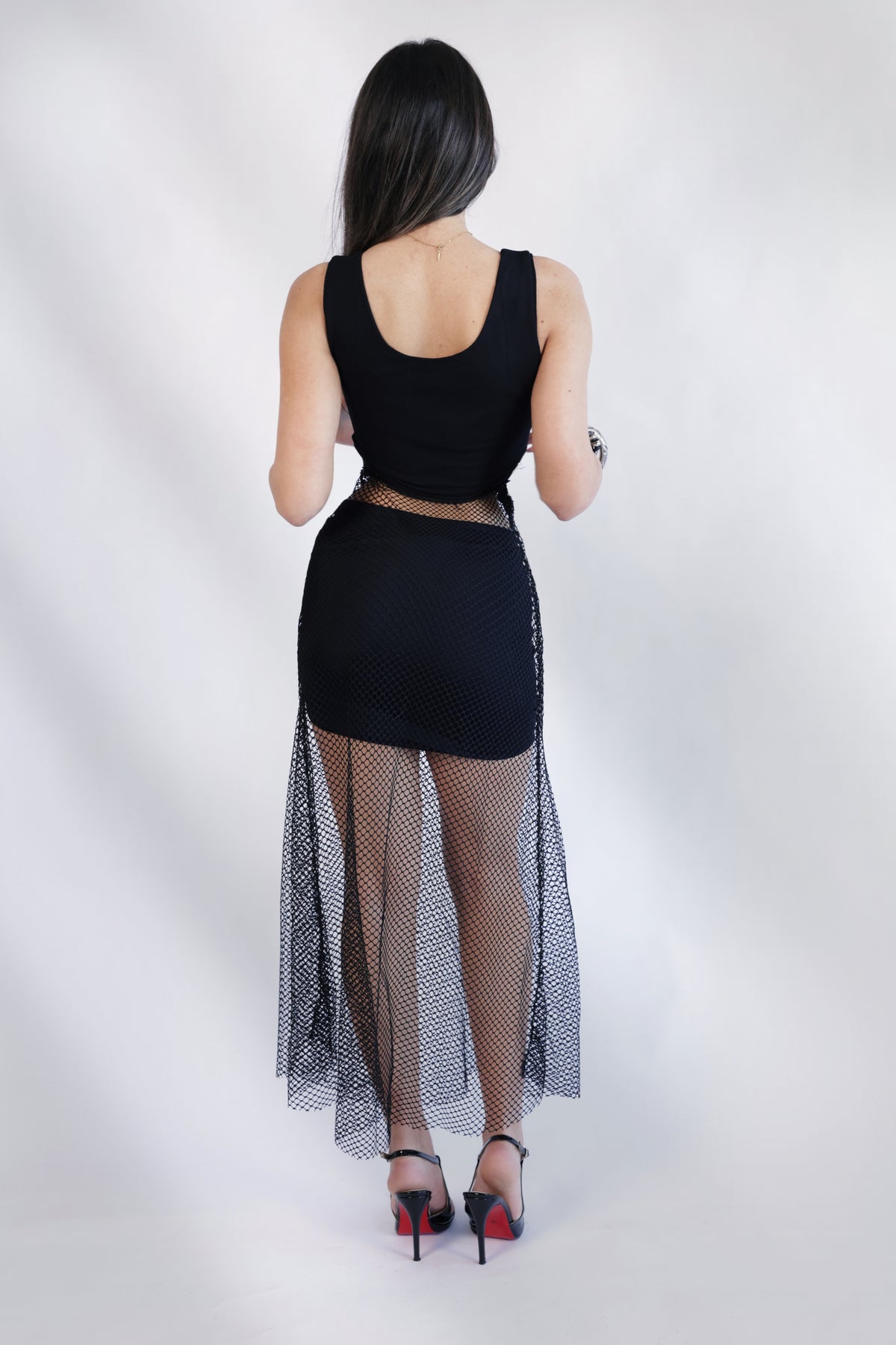 Fishnet dress