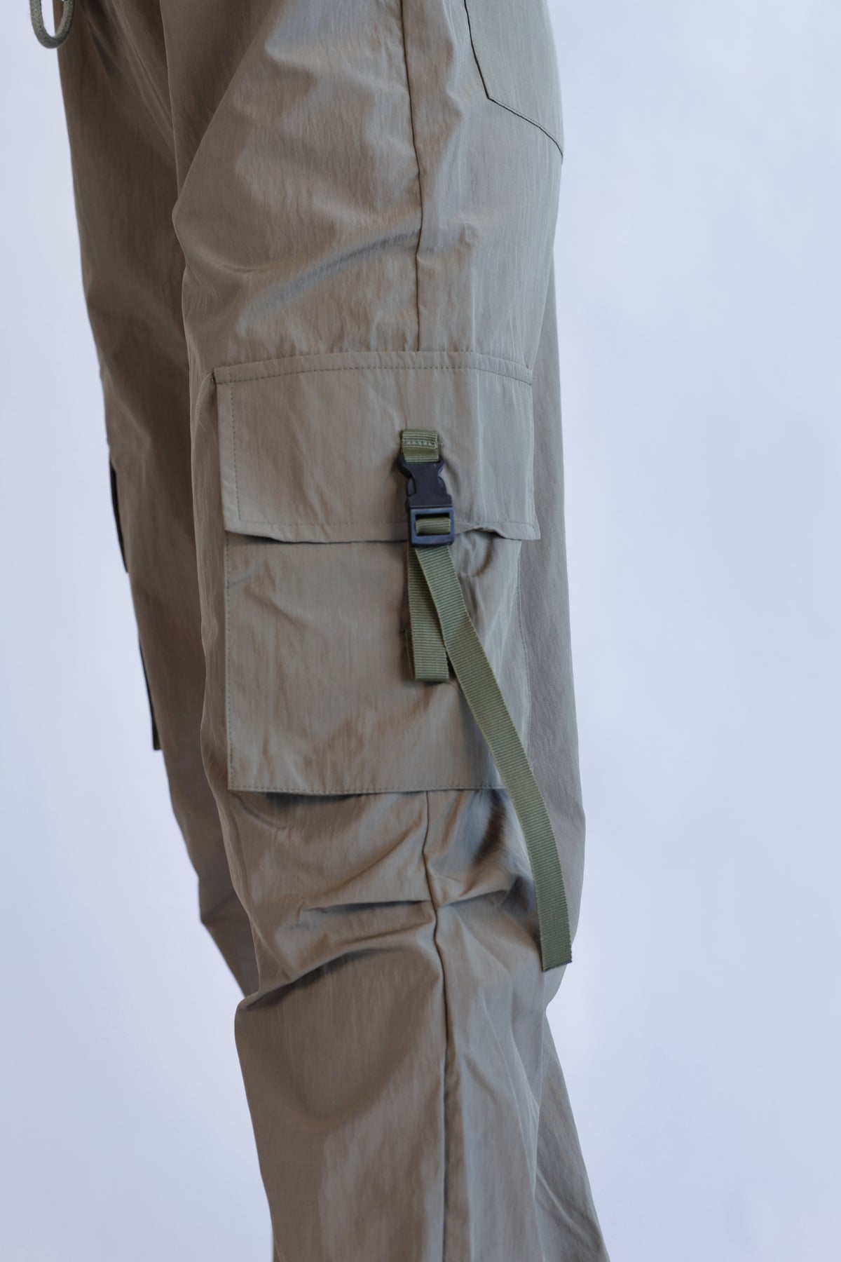 Lightweight jogger pants with drawstring back detail