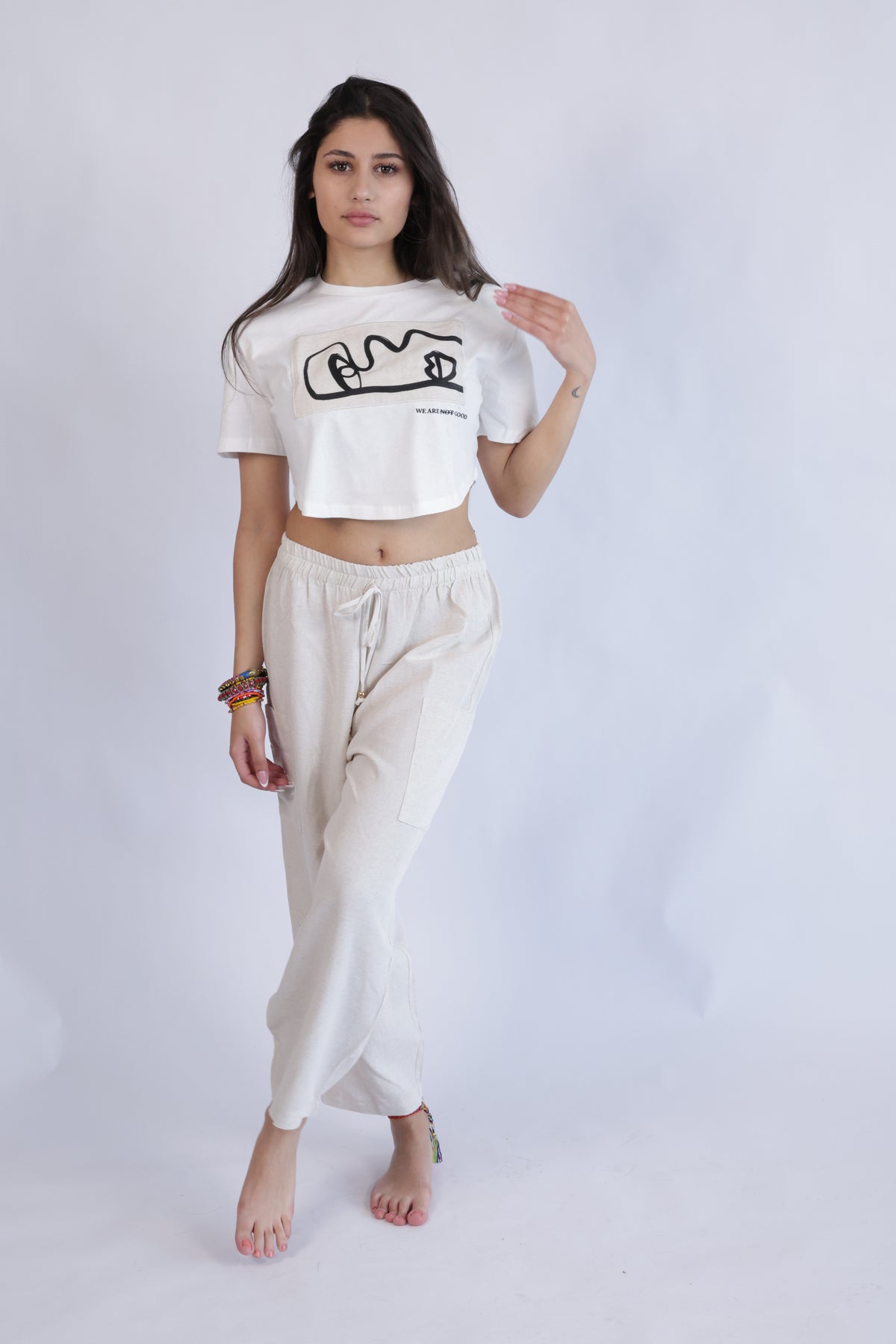 Linen jogger pants