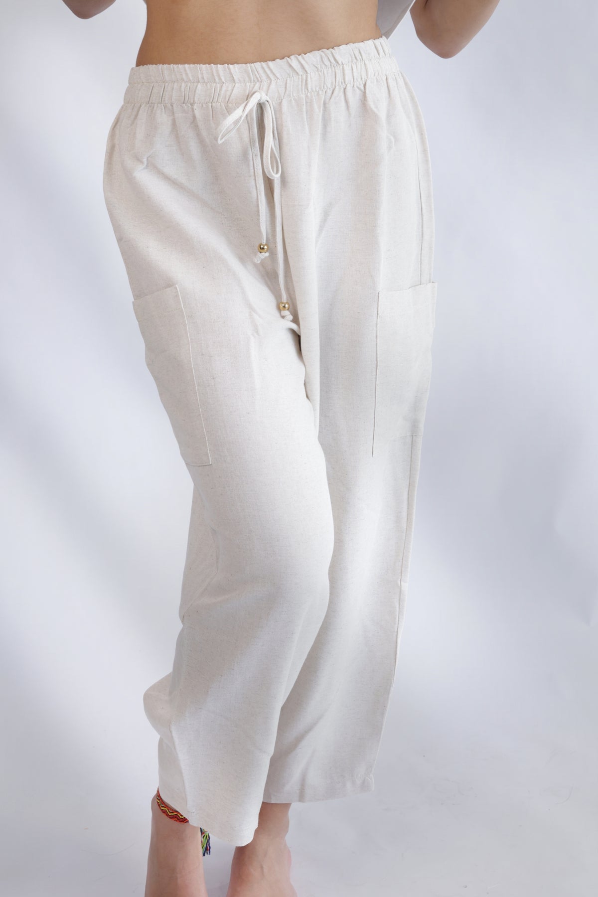 Linen jogger pants