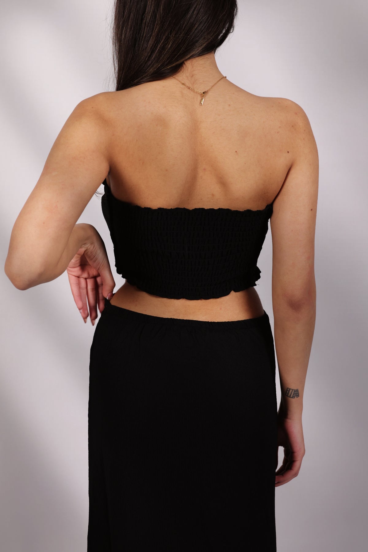 Strapless beach cover up dress